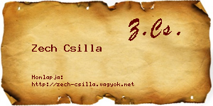 Zech Csilla névjegykártya