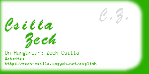 csilla zech business card